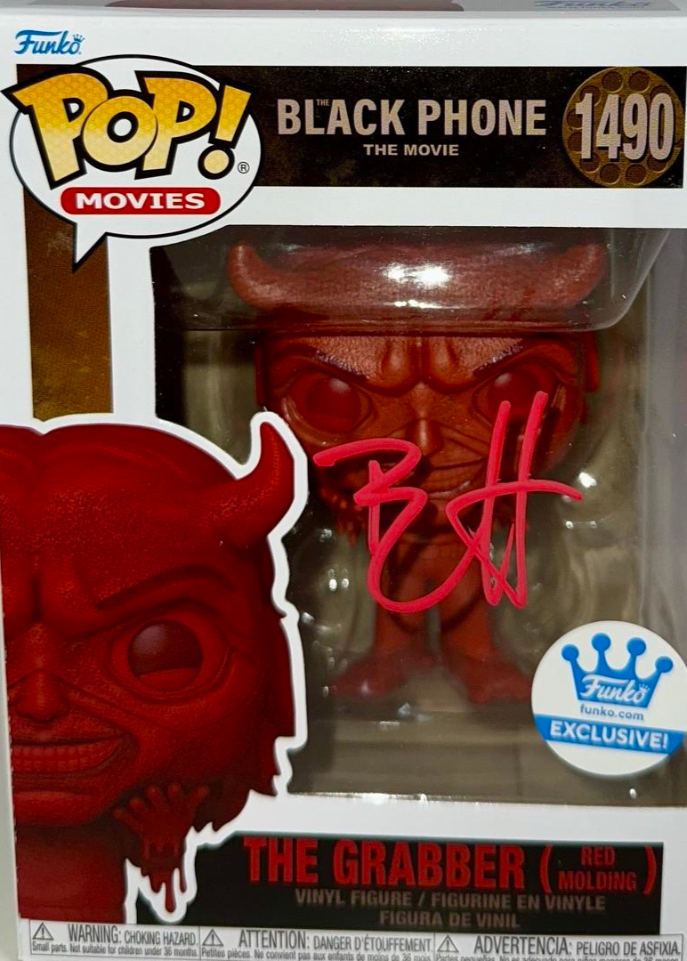 Ethan Hawke Signed Funk Pop #1490 "The Grabber" Red Molding Variant (Black Phone) - PSA COA